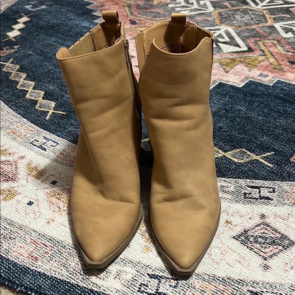 Target Camel Ankle Booties
